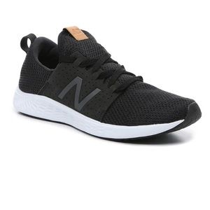 New Balance Fresh Foam Sport Sneakers Black Brown Leather 9
